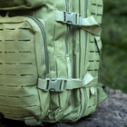 Военный Тактический рюкзак 36 л Хаки Warrior Assault Laser Cut 36L Olive с системой MOLLE Армейский Штурмовой + Тактические перчатки - изображение 9