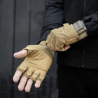 Тактические Военные Перчатки Без Пальцев Для Военных Койот Tactical Gloves PRO Coyot M Беспалые Армейские Штурмовые - изображение 7