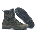 Берці зимові черевики тактичні чоловічі, туфлі тактичні чоловічі берці зимові, натуральна шкіра, розмір 42, Bounce ar. PI-SA-8242, колір хакі - зображення 3