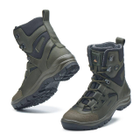 Берці зимові черевики тактичні чоловічі, туфлі тактичні чоловічі берці зимові, натуральна шкіра, розмір 41, Bounce ar. PI-SA-8241, колір хакі - зображення 5
