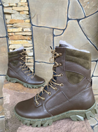 Берці зимові черевики тактичні чоловічі, туфлі тактичні чоловічі берці зимові, натуральна шкіра, розмір 39, Bounce ar. TM-VN-1939, колір коричневий - зображення 2