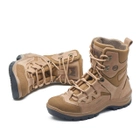 Берці зимові черевики тактичні чоловічі, туфлі тактичні чоловічі берці зимові, натуральна шкіра, розмір 40, Bounce ar. YQ-FD-8240, колір койот - зображення 5
