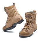 Берці зимові черевики тактичні чоловічі, туфлі тактичні чоловічі берці зимові, натуральна шкіра, розмір 40, Bounce ar. YQ-FD-8240, колір койот - зображення 7
