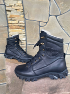 Берці зимові черевики тактичні чоловічі, туфлі тактичні чоловічі берці зимові, натуральна шкіра, розмір 45, Bounce ar. TB-UT-1945, колір чорний - зображення 6