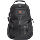 Похідний рюкзак чоловічий 7225 Backpack, Чорний рюкзак з водовідштовхуючим чохлом на 35л (VS7005315) - изображение 1
