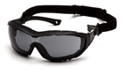 Тактичні окуляри балістичні Pyramex V3T Anti-Fog, чорні - зображення 1