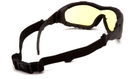 Тактичні окуляри балістичні Pyramex V3T (amber) Anti-Fog, жовті - зображення 3