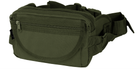 Поясная сумка MIL-TEC GROSS OLIVE Зеленый 23 х 15 х 5.5 см с пятьма карманами из водонепроницаемого полиэстра регулируемая длинна ремня застежка пряжка - изображение 6