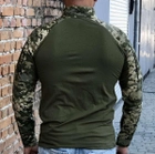 Рубашка мужская военная тактическая с липучками ВСУ (ЗСУ) Пиксель Ubaks Убакс 56 размер 7246 хаки - изображение 3