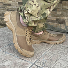 Кросівки чоловічі тактичні літні сітка ЗСУ (ЗСУ) 6723 45 р 30 см коричневі - зображення 3