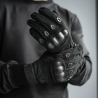 Перчатки Тактические полнопалые с накладкой 001 Черный XL SSpe1 310 - изображение 6