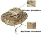 Панама военная тактическая 5.11 Tactical MultiCam Boonie Hat мультикам с широкими полями, камуфляжная - изображение 5