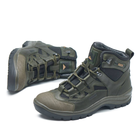 Ботинки зимние тактические мужские, черевики тактичні чоловічі зимові, натуральна шкіра, размер 39, Bounce ar. BP-HA-1039, цвет хаки - изображение 2