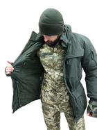 Тактическая куртка хаки всу мужская, зимняя утепленная с капюшоном Размер 48-50 рост 179-191 - изображение 8