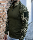 Рубашка мужская военная тактическая с липучками ВСУ (ЗСУ) Пиксель Ubaks Убакс 46 размер 7191 хаки - изображение 1