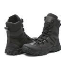 Берці демісезонні черевики тактичні чоловічі, туфлі тактичні чоловічі берці, натуральна шкіра та кордура, розмір 41, Bounce ar. SF-IF-1241, колір чорний - зображення 6
