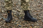 Берці тактичні. Чоловічі ультралегкі бойові черевики Мaxsteel Hi-legs Black 42 (278мм) чорні - зображення 2