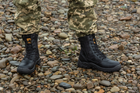 Берці тактичні. Чоловічі ультралегкі бойові черевики Мaxsteel 48 Hi-legs Black (318мм) чорні - зображення 4