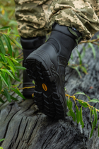 Берці тактичні. Чоловічі ультралегкі бойові черевики Мaxsteel 46 Hi-legs Black (304мм) чорні - зображення 5