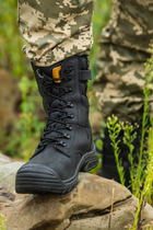 Берцы тактические. Мужские боевые ботинки с водостойкой мебраной Maxsteel Waterproof Black 41 (271мм) чёрные - изображение 3