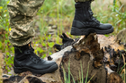 Берці тактичні. Чоловічі ультралегкі бойові черевики Мaxsteel Hi-legs Black 49 (325мм) чорні - зображення 8