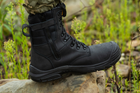 Берці тактичні. Чоловічі бойові черевики з водостійкою мебраною Мaxsteel Waterproof Black 45 (297мм) чорні - зображення 7