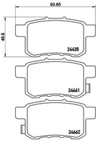 Колодка тормоз. BREMBO) Brembo (P28072)