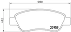 Тормозные колодки дисковые Brembo (P61081)