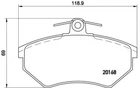 Гальмівні колодки дискові Brembo (P85015)