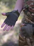 Тактичні рукавички BLACKHAWK для військових поліцейських мисливців пілотів М хакі - зображення 1