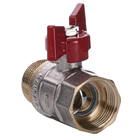 Кран шаровый прямой PROFESSIONAL 1" с наружной-внутренней резьбой КБ PN40 QP152