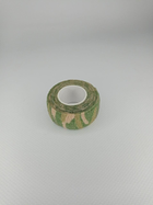 ​Бінт самоклеючий камуфляжний 2,5см х 4,5м еластичний Coban, що фіксує самозакріплюючий, бинт Кобан, бинт зелений камуфляж, аутоадгезійний тейп 2,5см х 4,5м - зображення 1