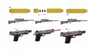 Лазерный патрон для холодной пристрелки (калибр: 5.45x39 mm), латунь + батарейки - изображение 3