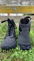 Берцы короткие облегченные , обувь для военных, пожарных, полиции KROK BUС03, 43 размер, чёрные, 01.43 - изображение 3