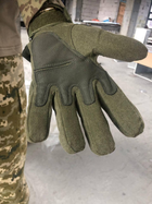 Рукавички армійські військові тактичні порожнисті Oakley зелені (олива) M, L, XL - зображення 3