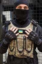Військові Тактичні Перчатки Without Finger Black - изображение 3