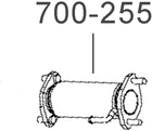 Сильфон Bosal Lanos 1.4 в сборе (BO0034) (700-255)