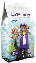 Белый бентонитовый наполнитель с ароматом лаванды Cat's Way 10 л