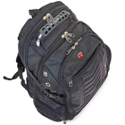 Туристичний рюкзак Backpack "8833" 35л Чорний тактичний рюкзак з водовідштовхуючим чохлом (VS7005314) - изображение 6