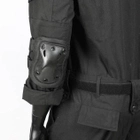 Наколенники и налокотники тактические защитные военные цвет черный (46-0003) - изображение 5