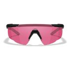Защитные баллистические очки Wiley X SABER ADV Серые/оранжевые/красные линзы/матовая черная оправа - изображение 1