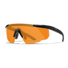 Защитные баллистические очки Wiley X SABER ADV Оранжевые линзы/матовая черная оправа (без кейса) - изображение 4