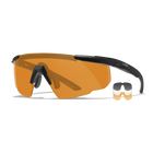 Захисні балістичні окуляри Wiley X SABER ADV Оранжеві лінзи/матова чорна оправа (без кейсу) - зображення 5