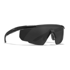 Захисні балістичні окуляри Wiley X SABER ADV Сірі лінзи/матова чорна оправа (без кейсу) - зображення 2