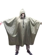 Тактический военный дождевик - пончо, олива плащ-намет one size - изображение 6