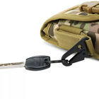Подсумок Для Телефона Тактический чехол на пояс Clefers Tactical CP3 Multicam с карабином (5002221) - изображение 6