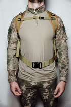 Рюкзак тактический военный ЗСУ штурмовой molle 50 л койот - изображение 4