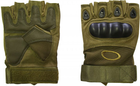 Тактические перчатки беспалые Oakley олива размер M (11688) - изображение 3
