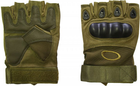 Тактические перчатки беспалые Oakley олива размер XL (11688) - изображение 3