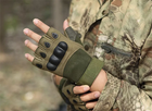 Тактические перчатки беспалые Oakley олива размер M (11688) - изображение 9
